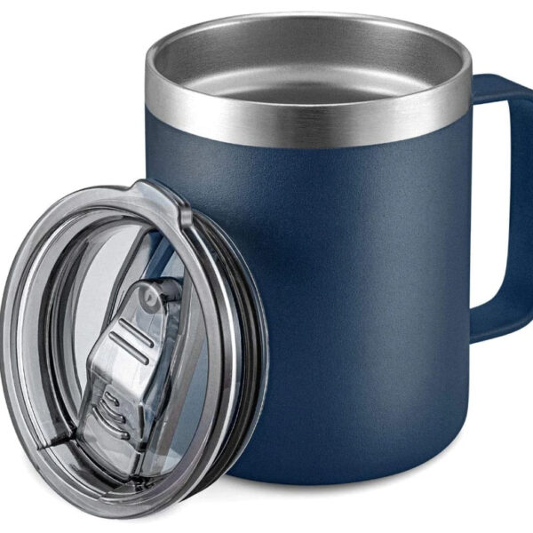 Caneca Térmica C/ Tampa E Alça Quadrada 350ml