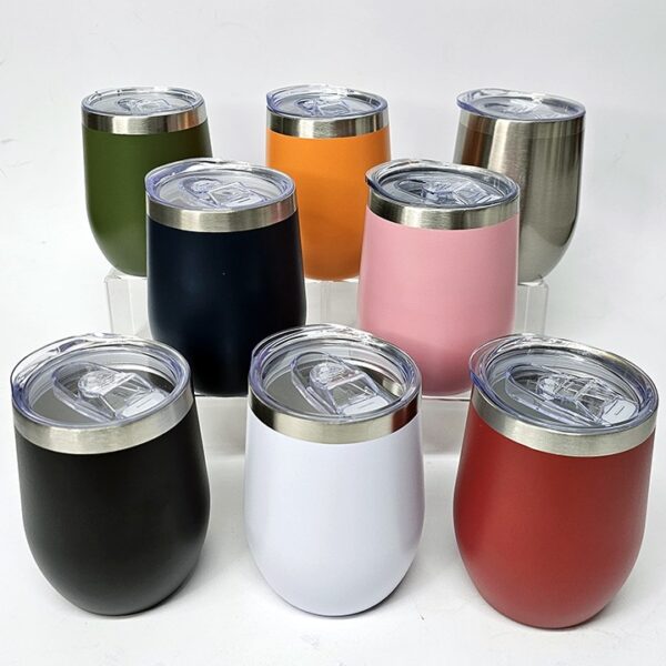 Copo Cuia Térmica C/ Tampa Em Acrílico Transparente 360ml