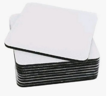 Suporte Bolacha Porta Copo Chopp Neopreme Quadrado C/05 unidades
