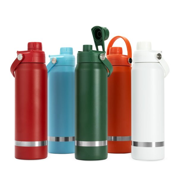Garrafa Térmica Com Tampa Rosqueável e Alça Para Transporte 800ml
