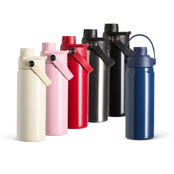 Garrafa Térmica Com Alça Flexível Para Transporte 600ml