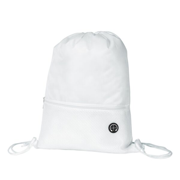 Mochila Saco Esportiva com Bolso Externo em Tela