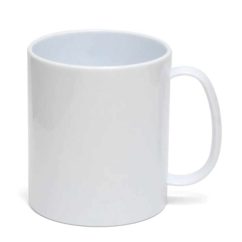 Caneca de Plástico Branca 325 ml Ultra Resistente (Polímero)