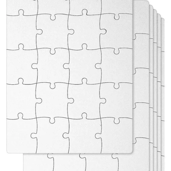 Quebra-Cabeça Retangular 19 × 24 cm para Sublimação Colorida