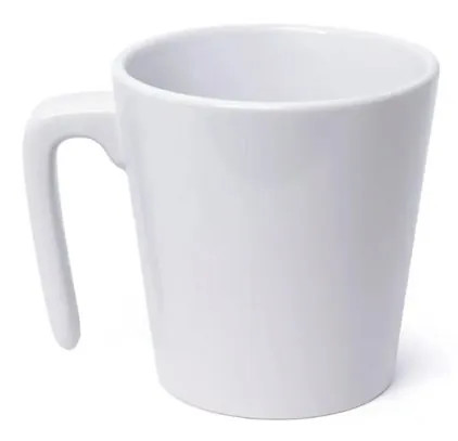 Xícara Cerâmica Branca Cônica Spike 290ml - Personalização já inclusa no preço