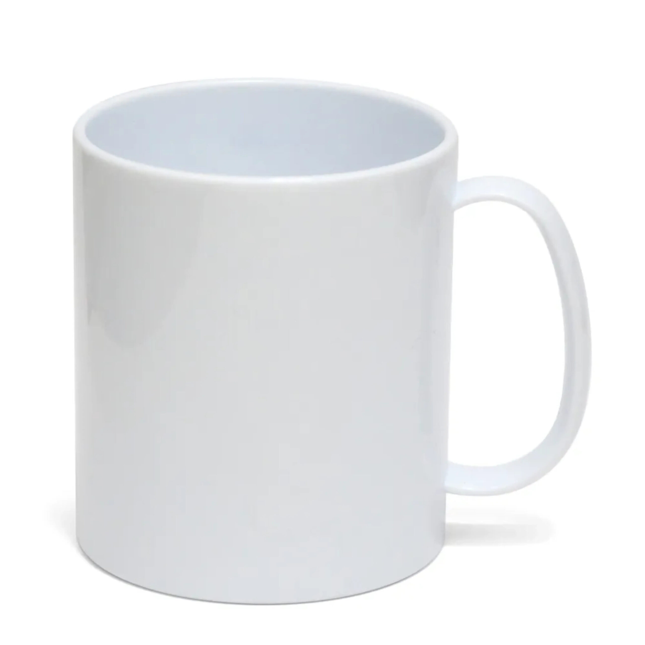Caneca de Plástico Branca 325 ml Ultra Resistente (Polímero) - Personalização já inclusa no preço
