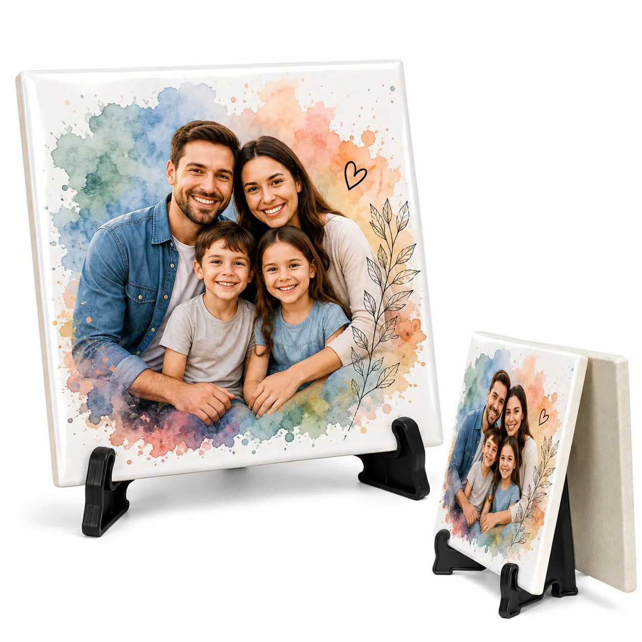Azulejo Decorativo de Cerâmica para Sublimação Colorida - Personalização já inclusa no preço