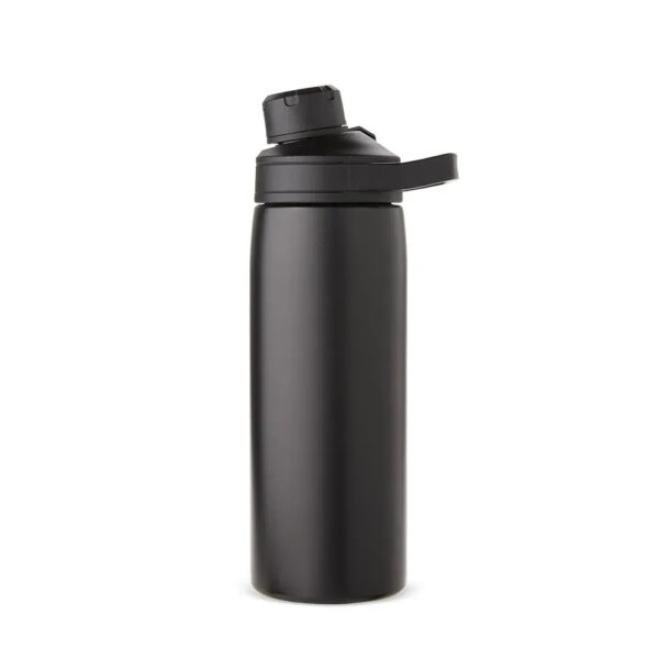 Garrafa Térmica Inox 600ml com Tampa Rosqueável e Alça Fixa - Personalização já inclusa no preço