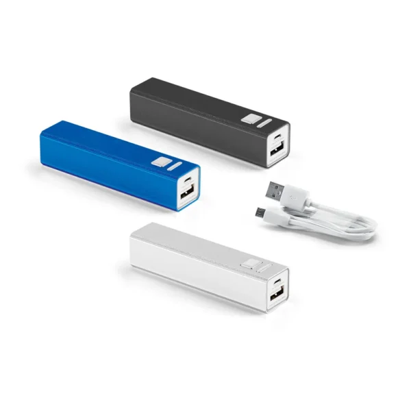 Carregador Portátil Power Bank em Alumínio 2.200mAh